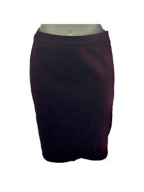 Donna Ricco New York Womens Purple Pencil Skirt Size 6 Back Zipper Closure Made